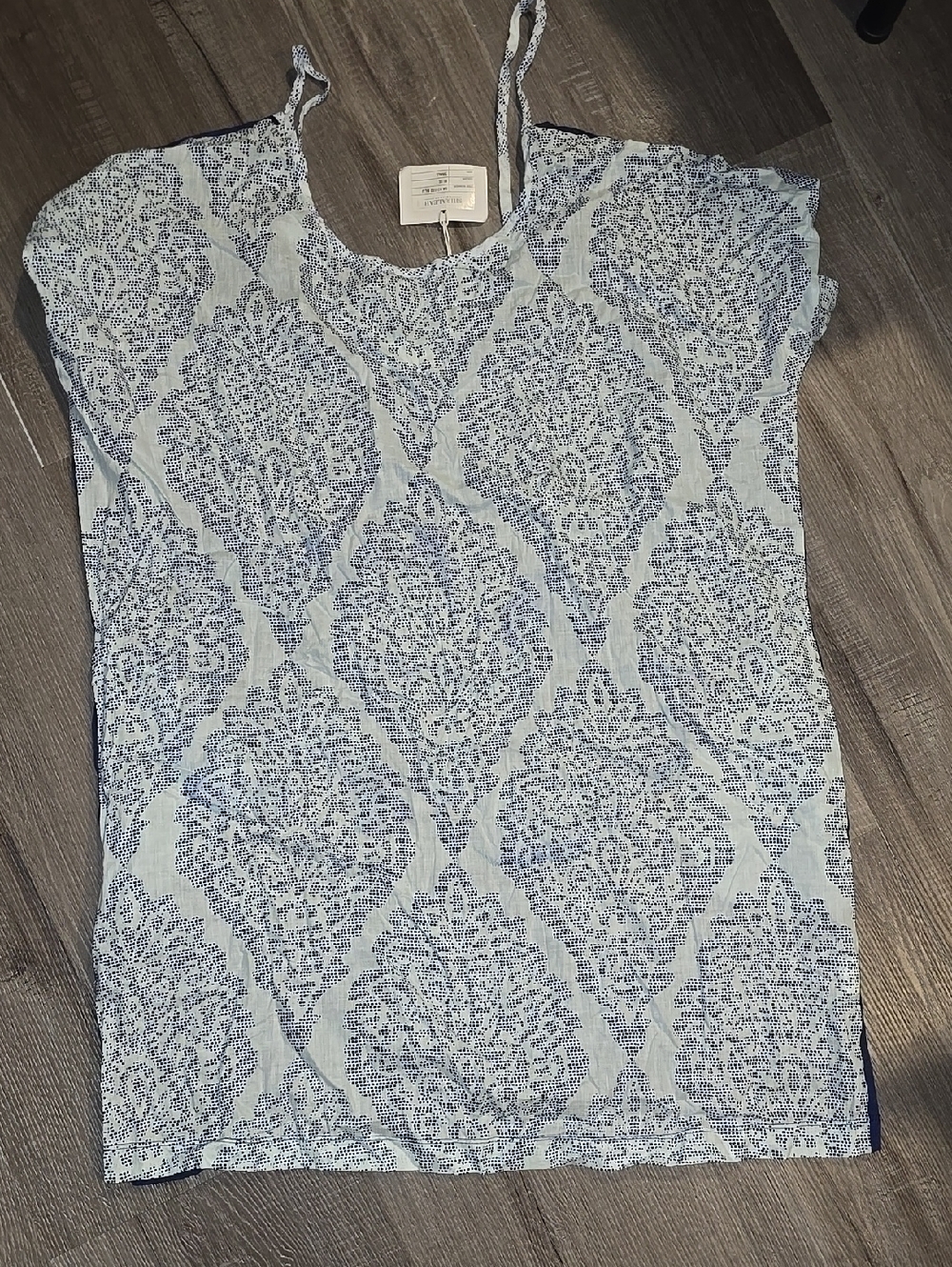 Blue Printed Coverup